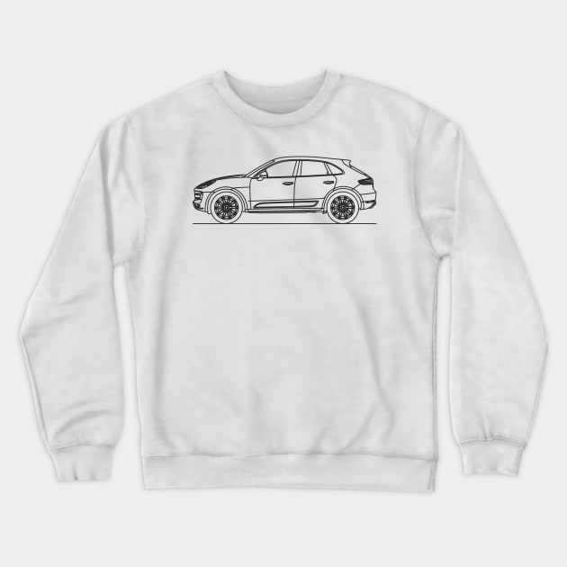 Macan Turbo Crewneck Sweatshirt by artlines